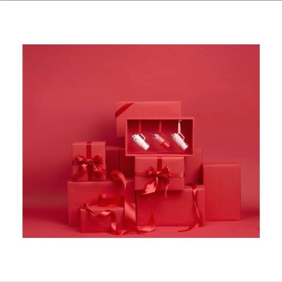 Stanley Red and White Ornament Keychain - Picture 2 of 4